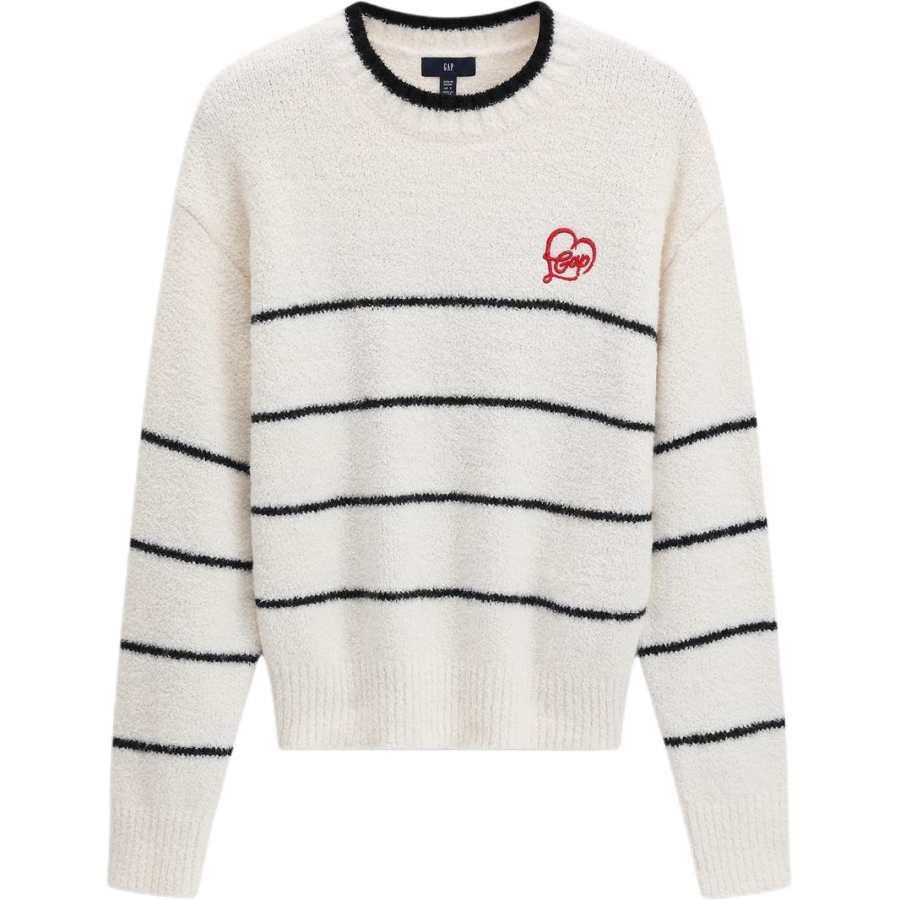 GAP Knitwear Women's Ivory White Crew Neck Moderate Other