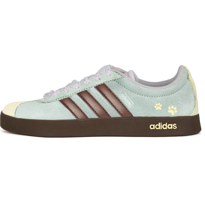 Adidas Adidas VL COURT 2.0 Restart Forest Minimalist Style German Army Trainers Unisex Green Yellow
