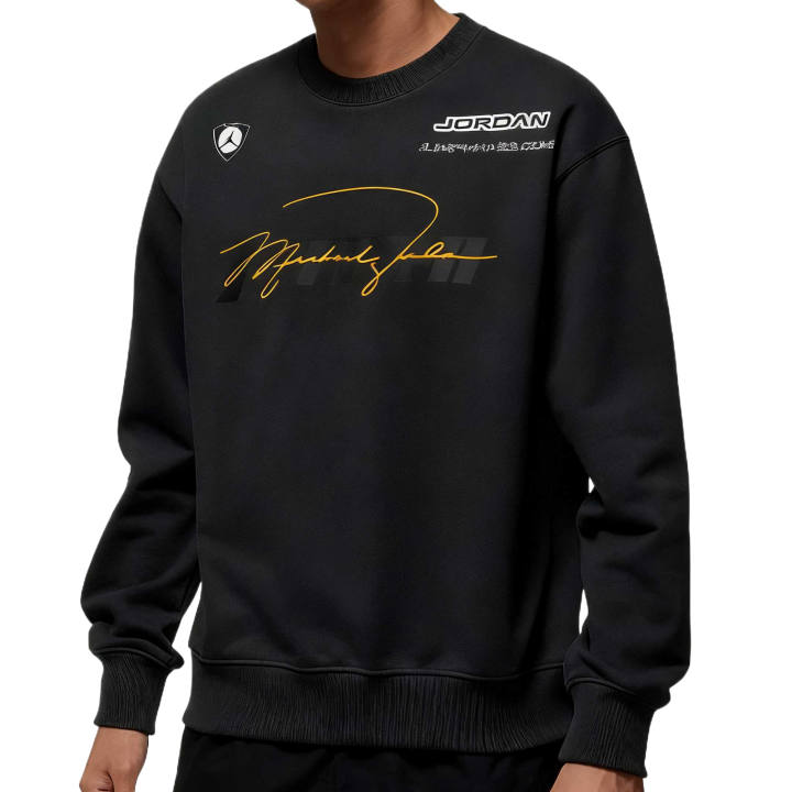 Jordan Jordan Sweatshirts Men's Black Crew Neck Moderate