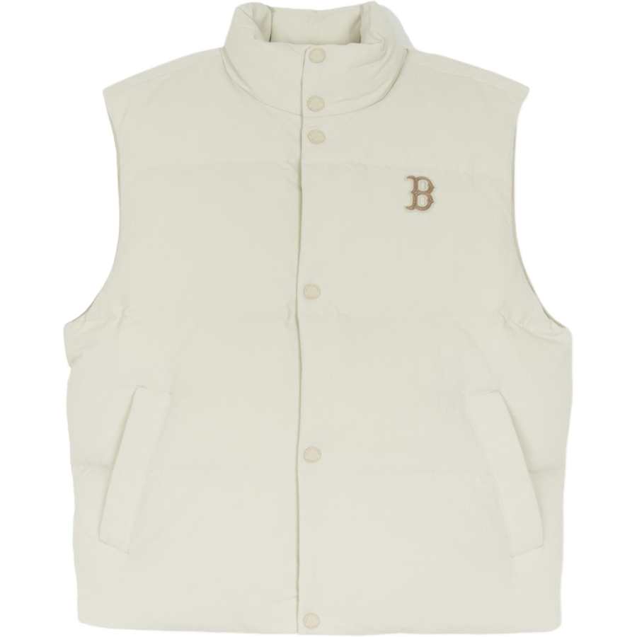 MLB MLB Down Vests Unisex Cream Stand Collar Moderate Other