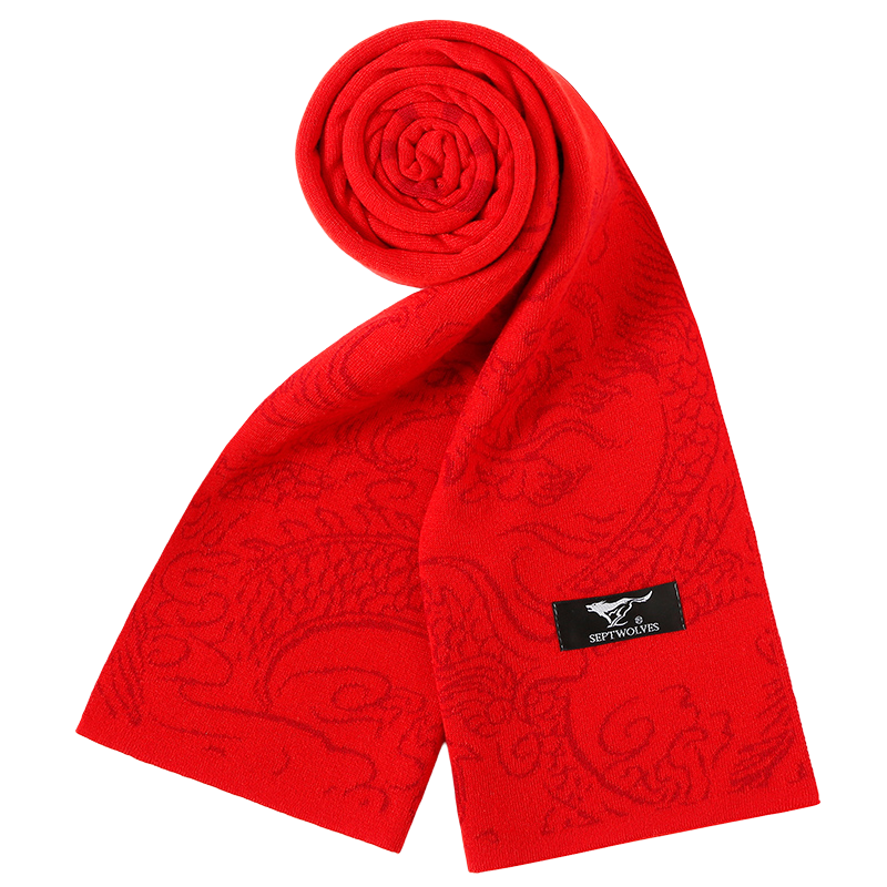 SEPTWOLVES SEPTWOLVES 53.9% Polyester Knit Scarves Unisex
