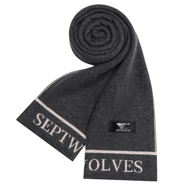 SEPTWOLVES SEPTWOLVES Polyester Knit Scarves Unisex