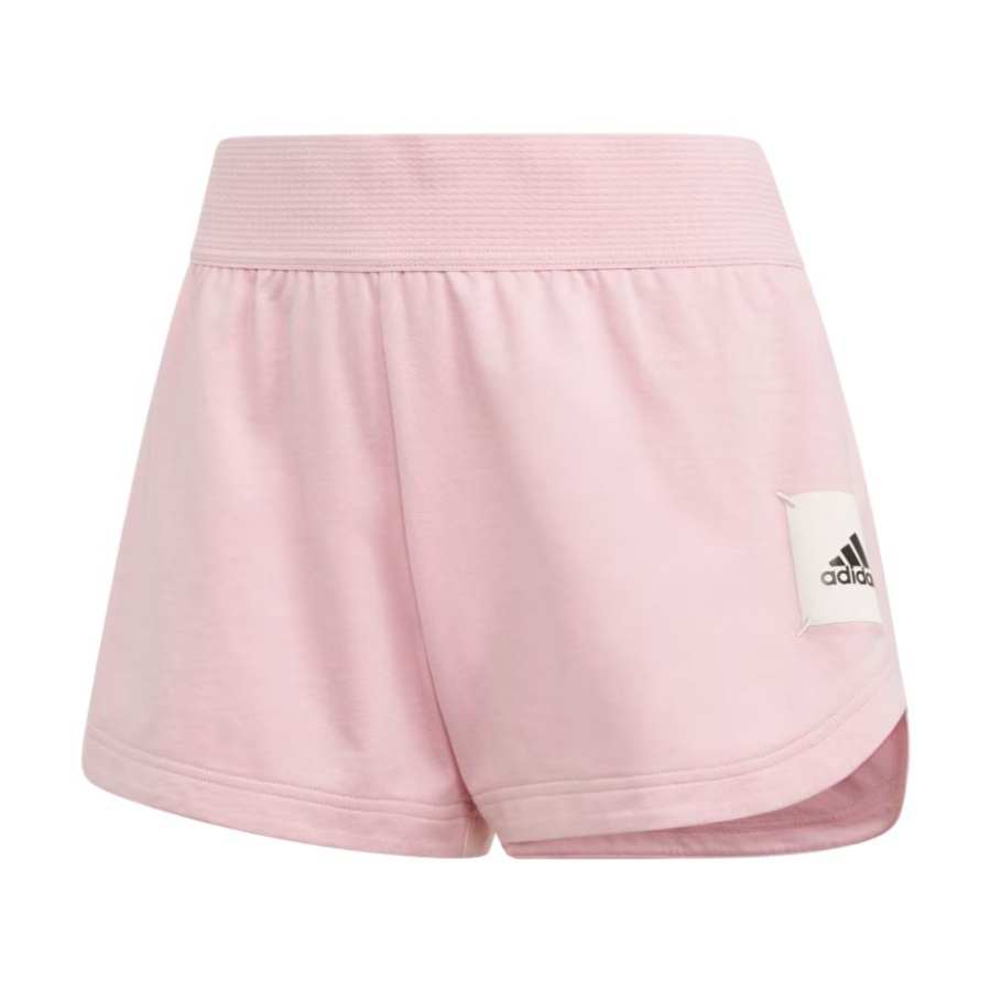 Adidas Adidas Sports Shorts Women's Pink Moderate Knitted Shorts