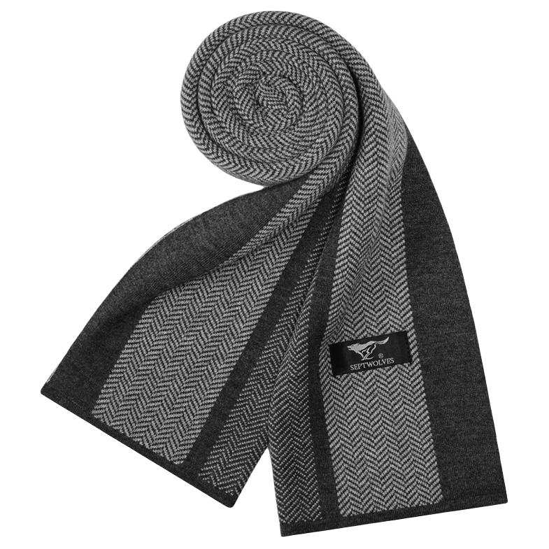 SEPTWOLVES SEPTWOLVES Polyester Knit Scarves Unisex