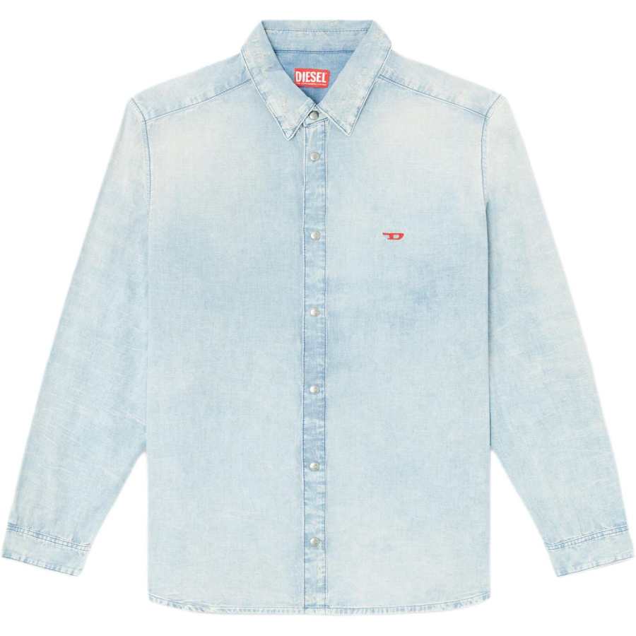 DIESEL Diesel D-Simply bleach-effect denim shirt