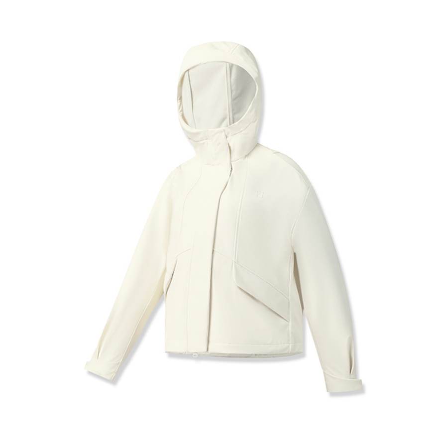 FILA Fitness Jackets Women's Pale Cyan Hooded Non Detachable Thin Straight Fit