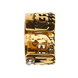 Alexander McQueen Metal Earrings Women's Gold