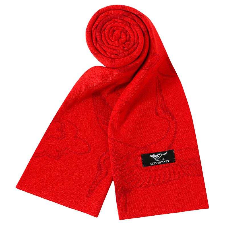 SEPTWOLVES SEPTWOLVES Polyester Knit Scarves Unisex
