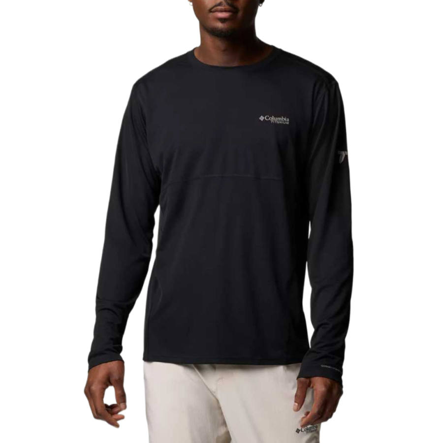 Columbia Shirts Men's Black Crew Neck Moderate