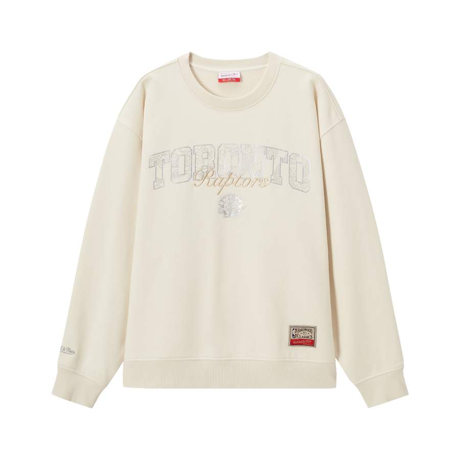Mitchell Ness Mitchell Ness x NBA Toronto Raptors Sweatshirt Unisex Ecru