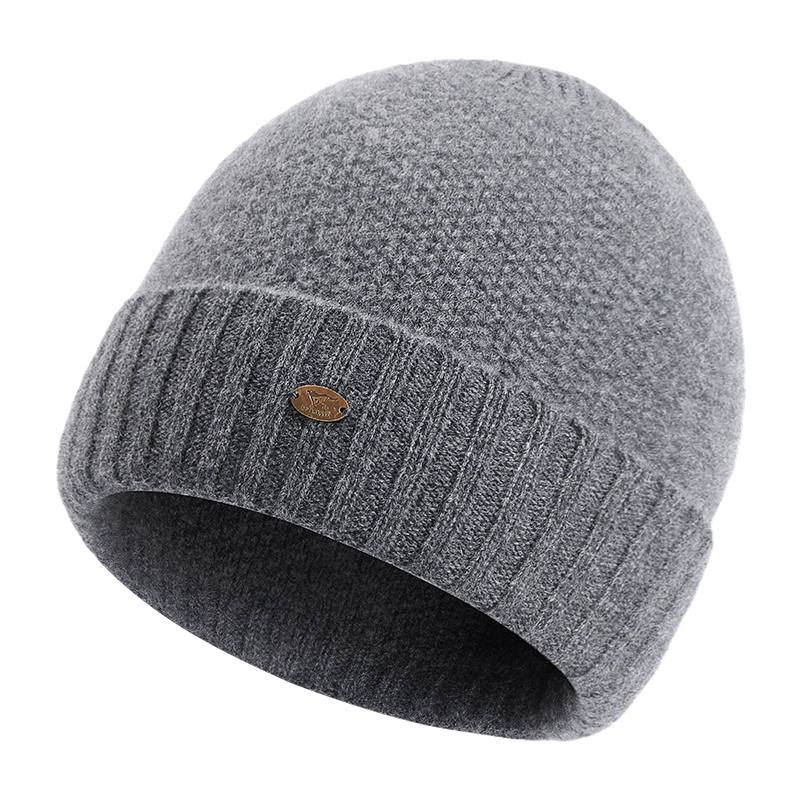 SEPTWOLVES SEPTWOLVES Pure Cashmere Knitted Fabric Beanie QPL Men's