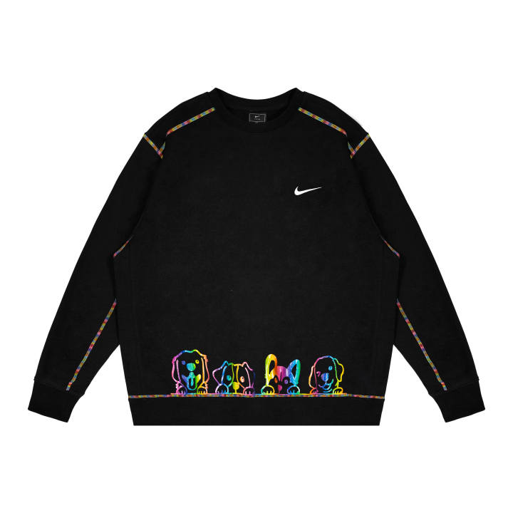 Nike Nike Sweatshirts Unisex Black Crew Neck Moderate Regular