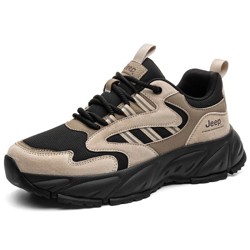 Jeep Versatile Everyday Commute Mesh Height Increasing Breathable Slip Resistant Low top Casual Shoes Men's