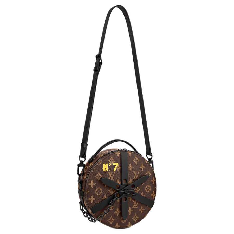 LOUIS VUITTON LOUIS VUITTON Wheel Box Monogram Brown