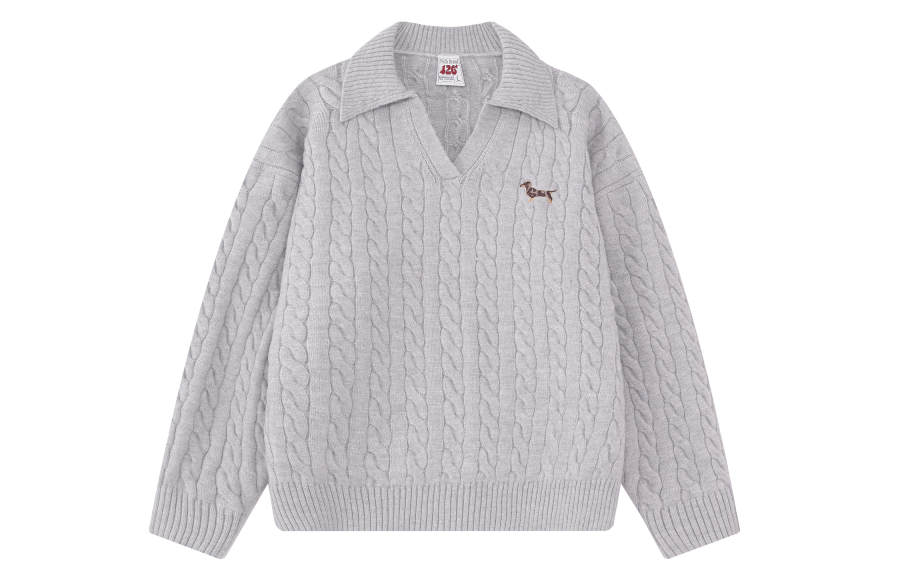 F426 F426 Sweaters Unisex Lapel Moderate Cardigan