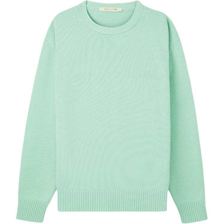 1017 ALYX 9SM Knitwear Unisex Green Crew Neck Moderate Straight Fit