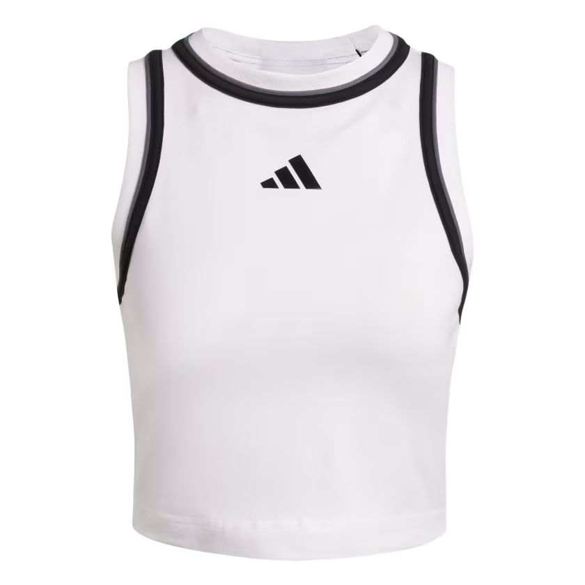 Adidas Adidas Clothing Tank Tops Women's White Crew Neck Moderate Other