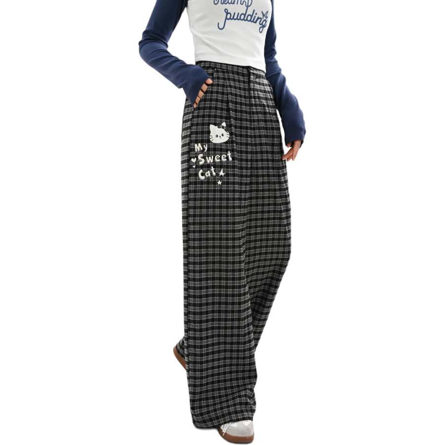 SNBL Casual Pants Women's Black Moderate Straight Fit Pants