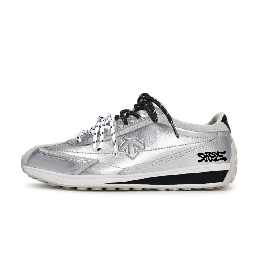 DESCENTE Cron Racer Wander The Moon Leather Abrasion Resistant Low top Skateboard Shoes Unisex