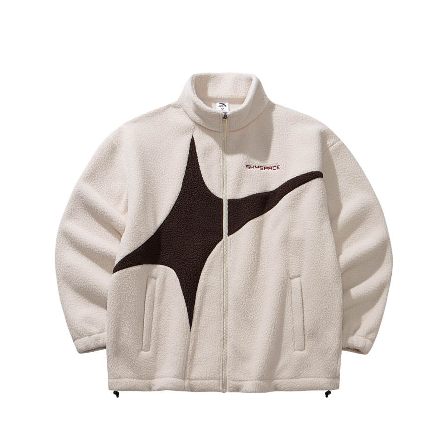 ANTA Jackets Unisex Light Sand Khaki 1 Stand Collar Moderate Other