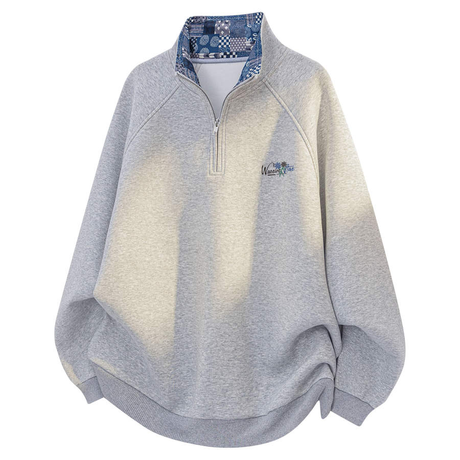 WARRIOR WARRIOR Sweatshirts Unisex Stand Collar Moderate Regular