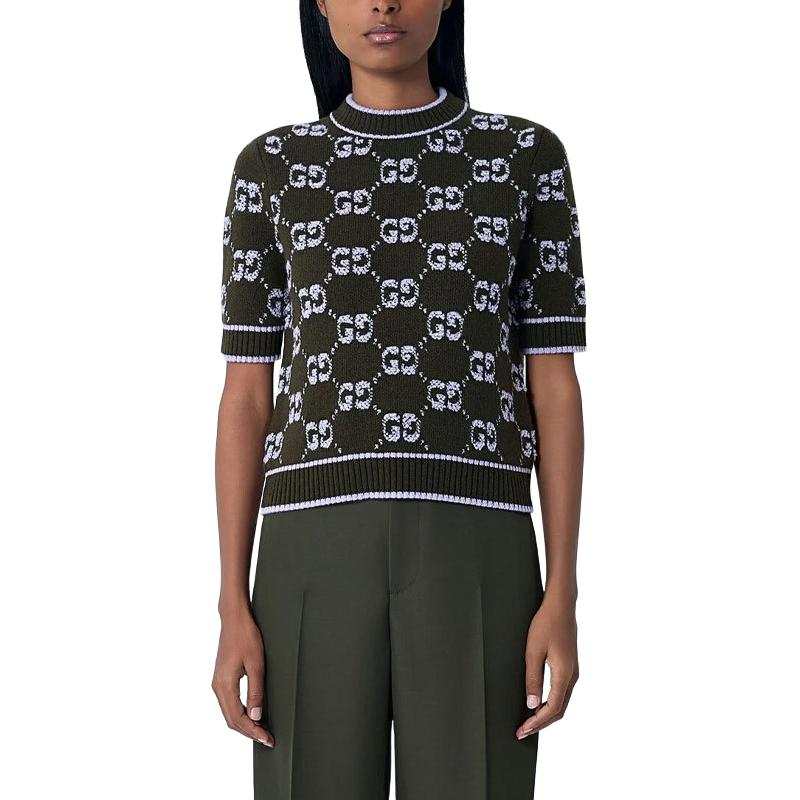 GUCCI Gucci Gg logo-pattern T-shirt