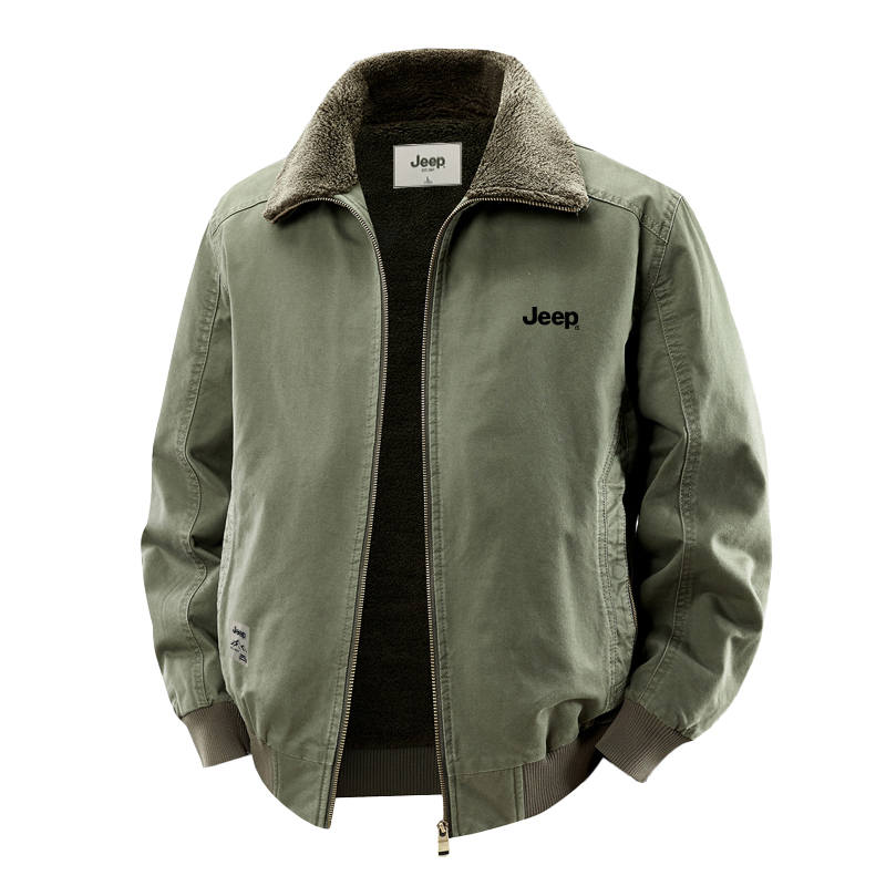 Jeep Jeep Jackets Unisex Lapel Fleece Lined