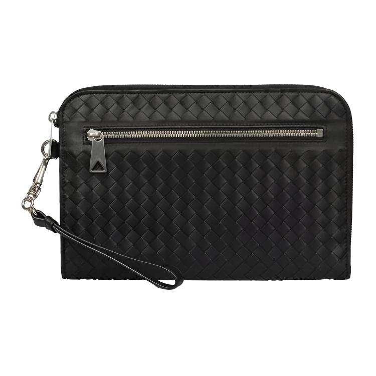 Bottega Veneta Calfskin Clutch Men's Black