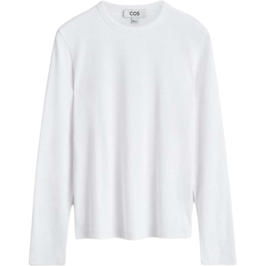 COS COS T Shirts Men's White Crew Neck