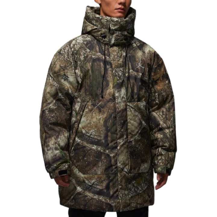 Jordan Jordan printed hooded parka