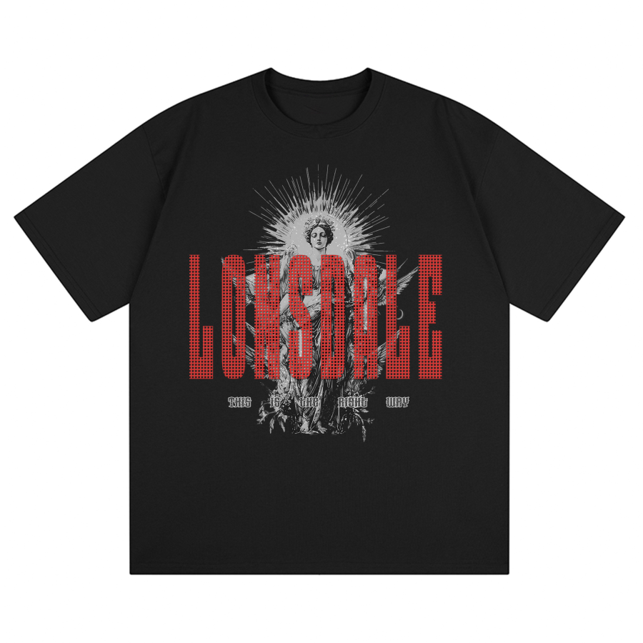 LONSDALE T Shirts Unisex Crew Neck Moderate Heavyweight