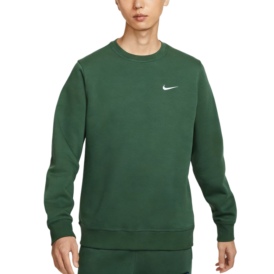 Nike Nike Swoosh Sweatshirts Men's Green Crew Neck Moderate