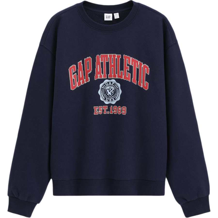 GAP Sweatshirts Women's Marine Blue Crew Neck Moderate Other