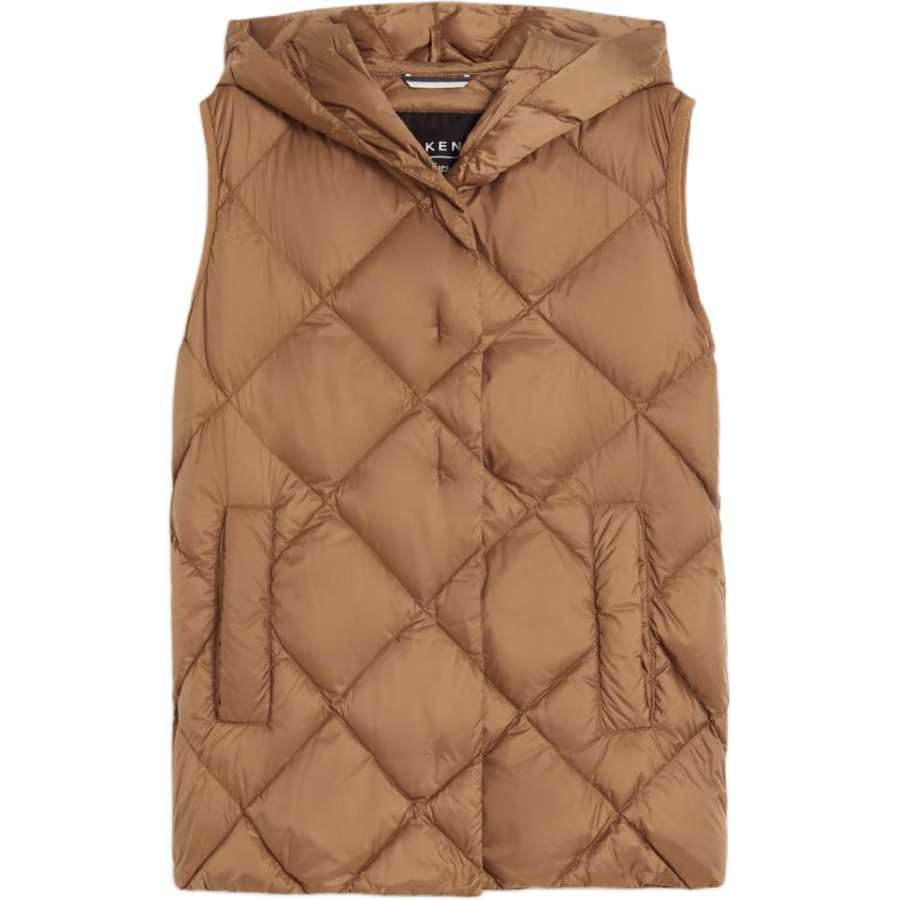 WEEKEND MaxMara Vests Women's Camel Hooded Non Detachable Moderate Other