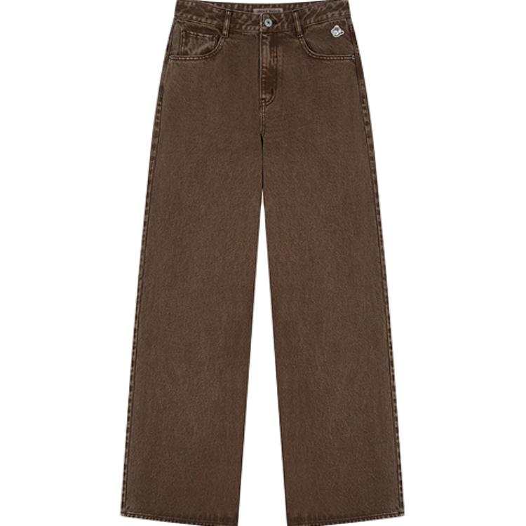 Teenie Weenie Jeans Women's Brown Moderate Straight Fit Pants