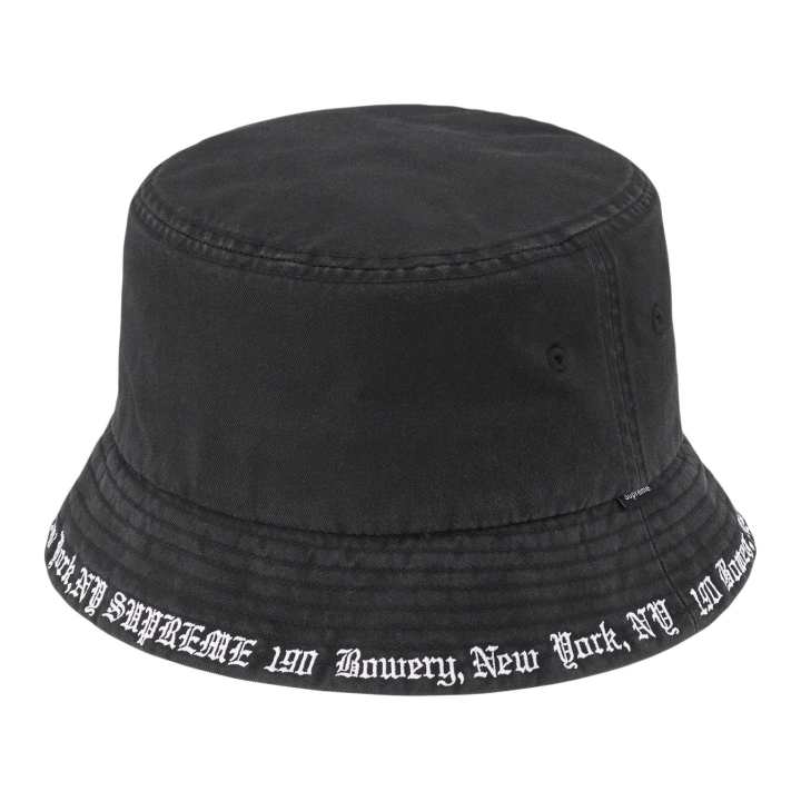 Supreme Supreme 100% Cotton Twill Bucket Hats Unisex Black/Brown/Purple/Yellow