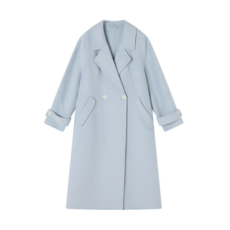 XIANGYING Coats Women's Suit Collar Moderate Straight Fit