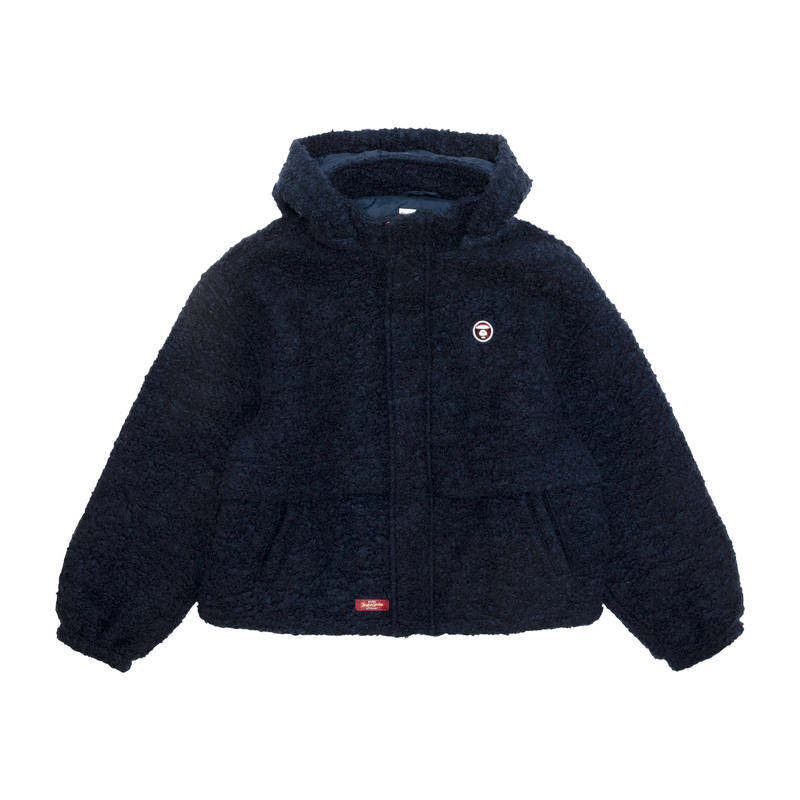 Aape Jackets Women's Navy Blue NYX Stand Collar Moderate Other