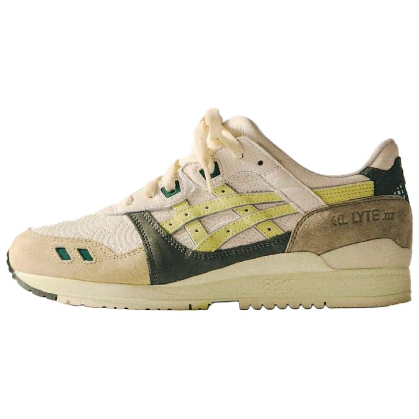 ASICS x KITH Gel Lyte 3 Running Shoes Unisex Beige Yellow