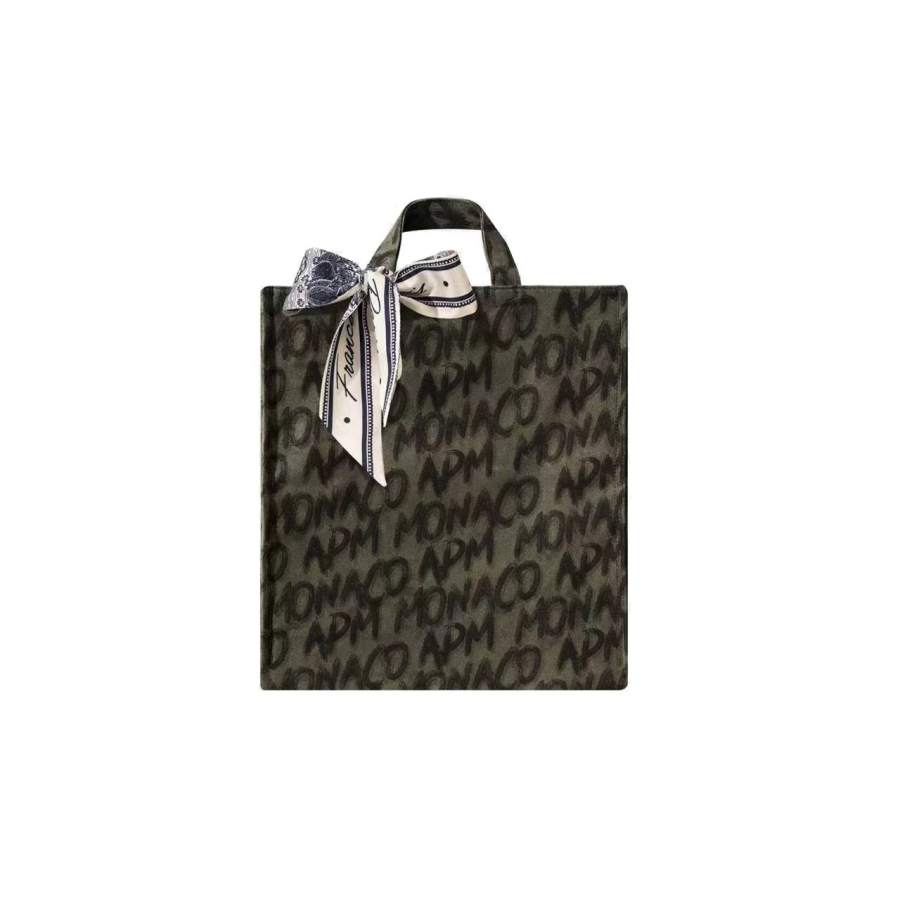 Apm Monaco Canvas Handbag Small Women's Brown