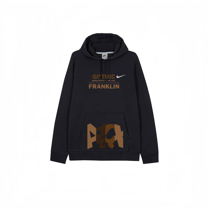 Nike Nike Sweatshirts Men's Black Hooded Moderate