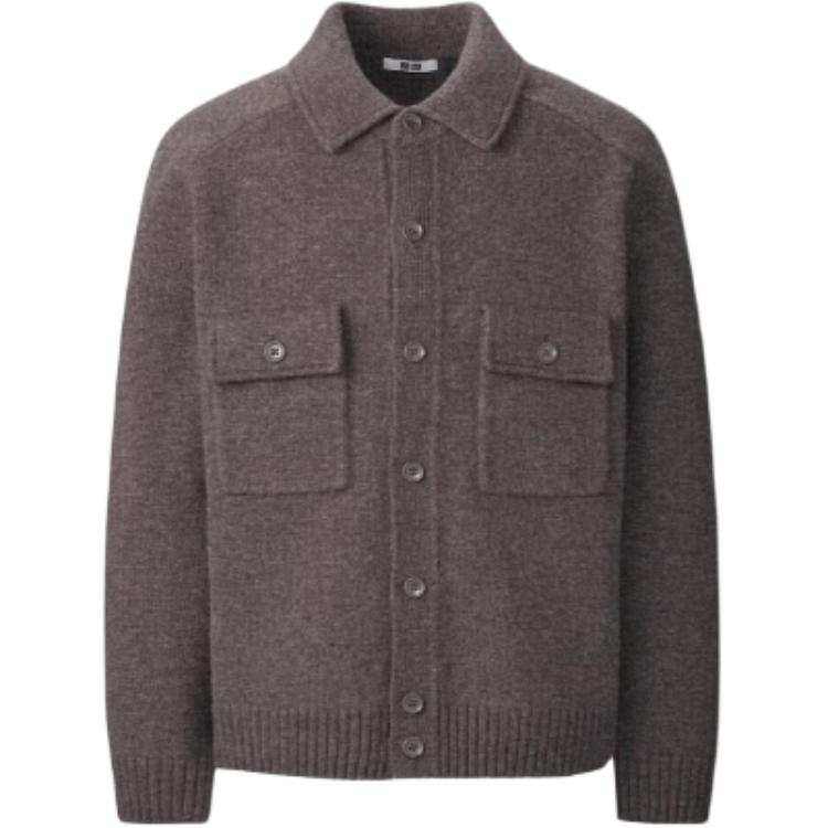 UNIQLO Jackets Unisex Light Umber Lapel Moderate Other