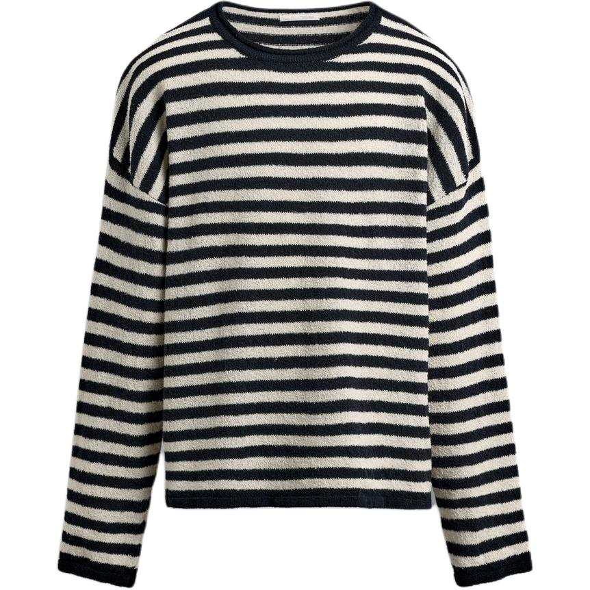ZARA Sweaters Men's Stripes Crew Neck Moderate