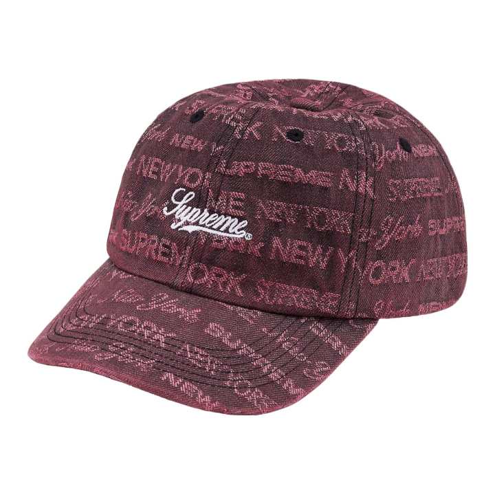 Supreme Supreme Multi Type Jacquard Denim 6 Panel