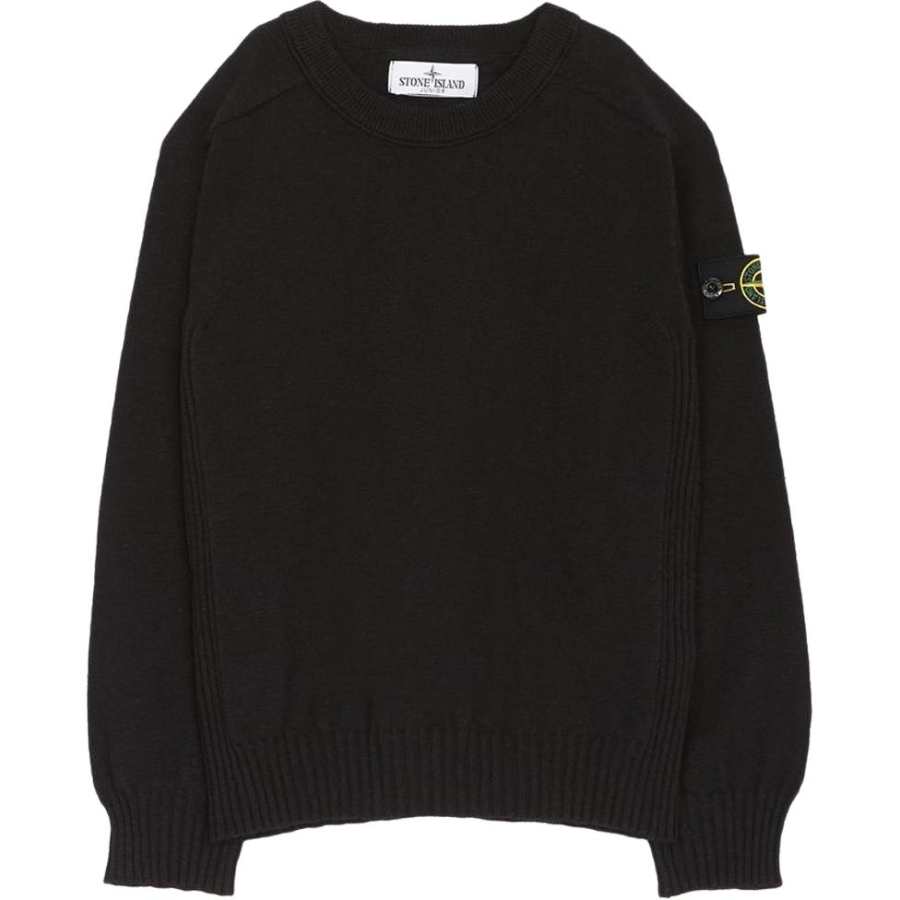 STONE ISLAND Sweater Black Kids'