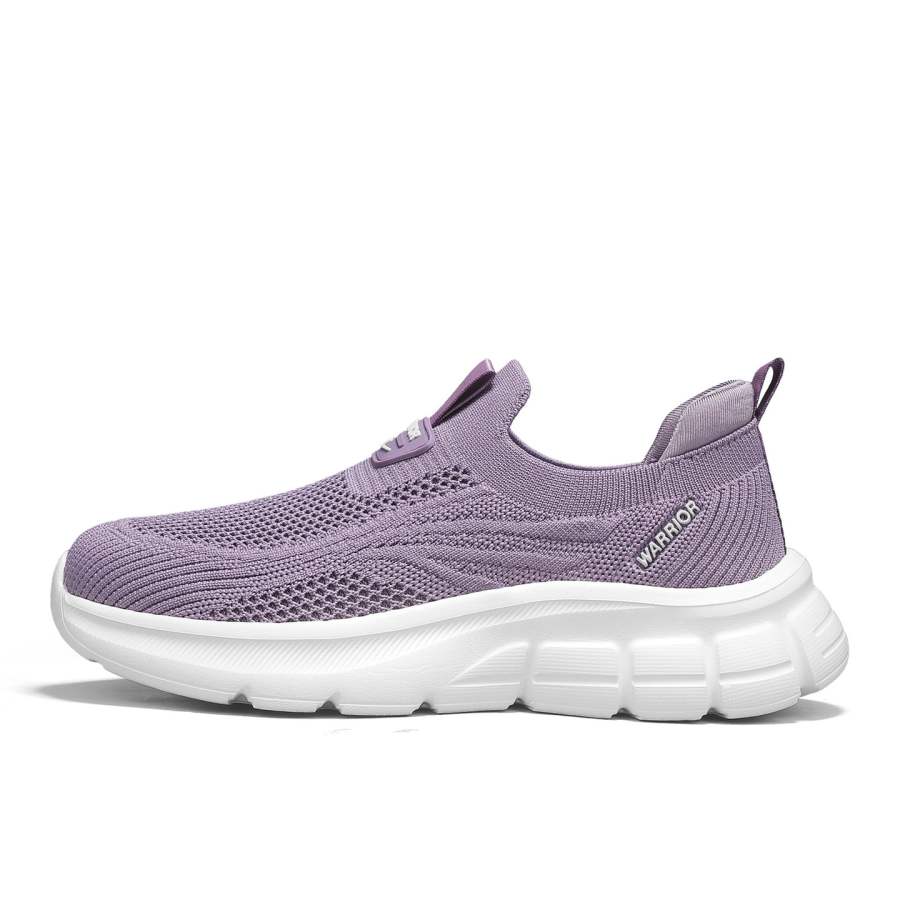Warrior Cushioning Abrasion Resistant Slip Resistant Low top Casual Shoes Women's Purple