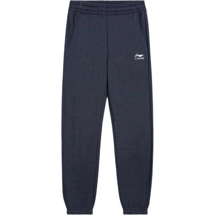Li-Ning Li Ning Knitted Sweatpants Fleece Lined Thermal Fashion Versatile Comfortable Minimalist Style Casual Elastic Cuff