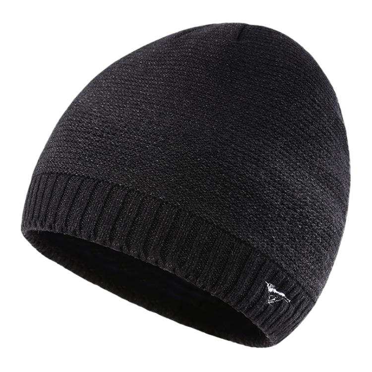 SEPTWOLVES Medium Gray Fleece Lined Cold Resistant Thermal Trendy Brand Fashion Stylish Polyester Beanies Unisex