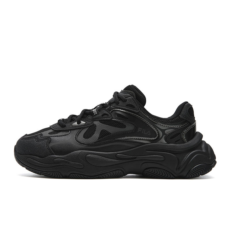 FILA MARS 4 Cushioning Abrasion Resistant Breathable Lightweight Low top Casual Shoes Women's Black