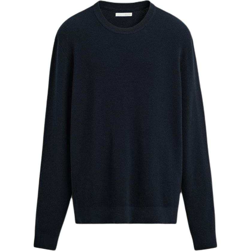 ZARA Sweaters Men's Sea Blue Crew Neck Moderate